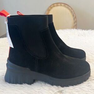 NEW NURTURE Denali Black Suede Water Resistant Lug Sole winter boot women sz 7.5